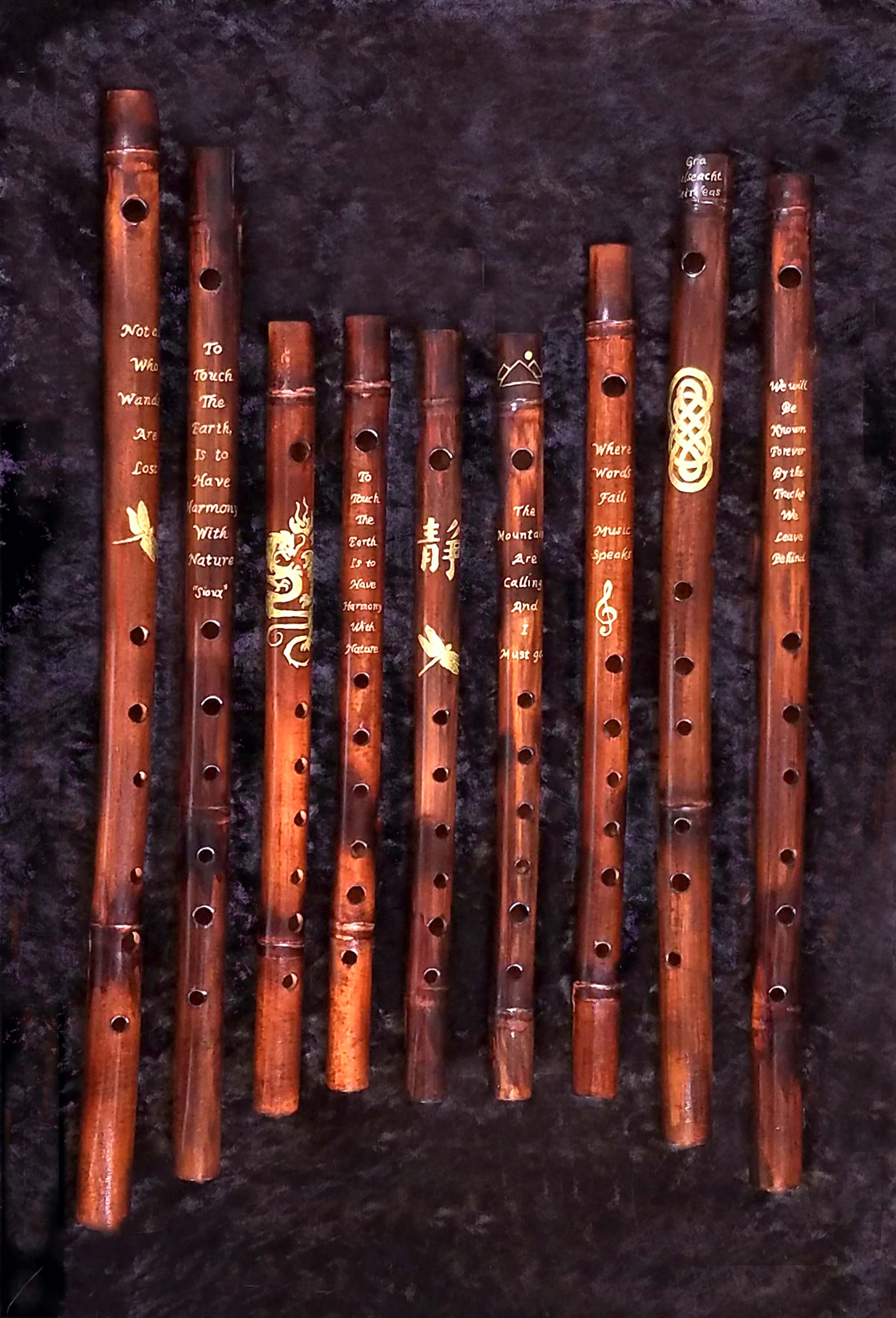 Dark Bamboo Flute