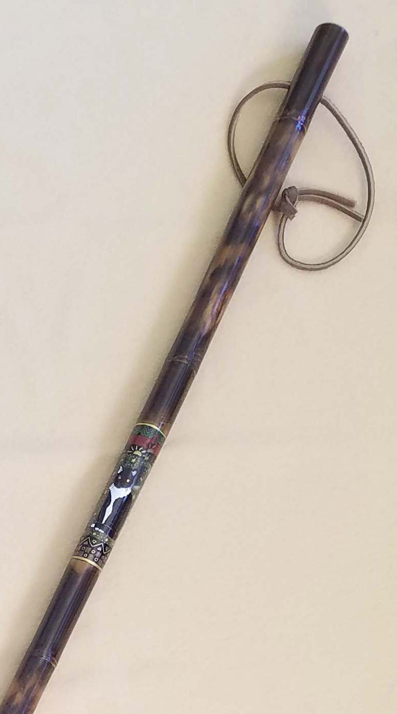 Dark Bamboo Walking Stick